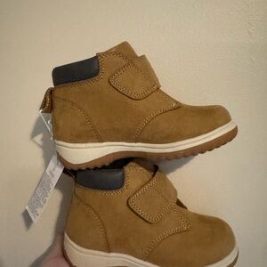 High-Top Faux-Suede Secure-Strap Sneaker Boots for Toddler